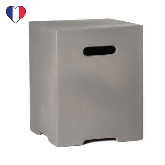 COFFRE DE BOUTEILLE EN BÉTON GRIS