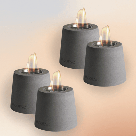 JUEGO DE 4 CHIMENEAS DE MESA 