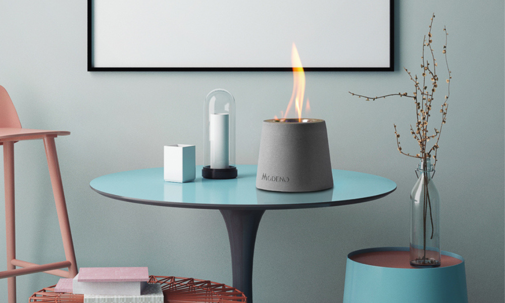 Charger la vidéo : Vidéo de démonstration de la cheminée de table BIOKO