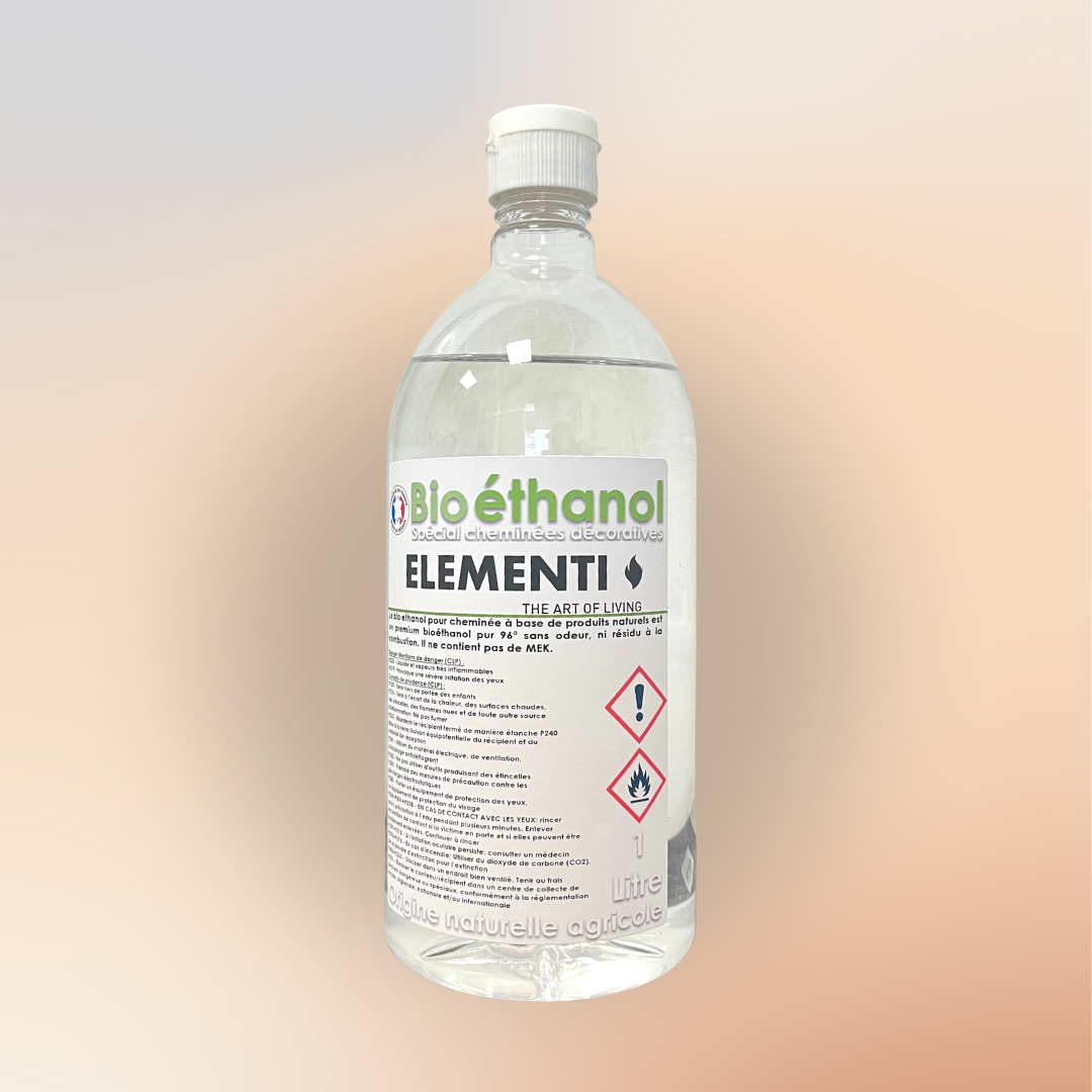 Vente Bioéthanol pour cheminée 4 x 5 litres - Pur-Ethanol